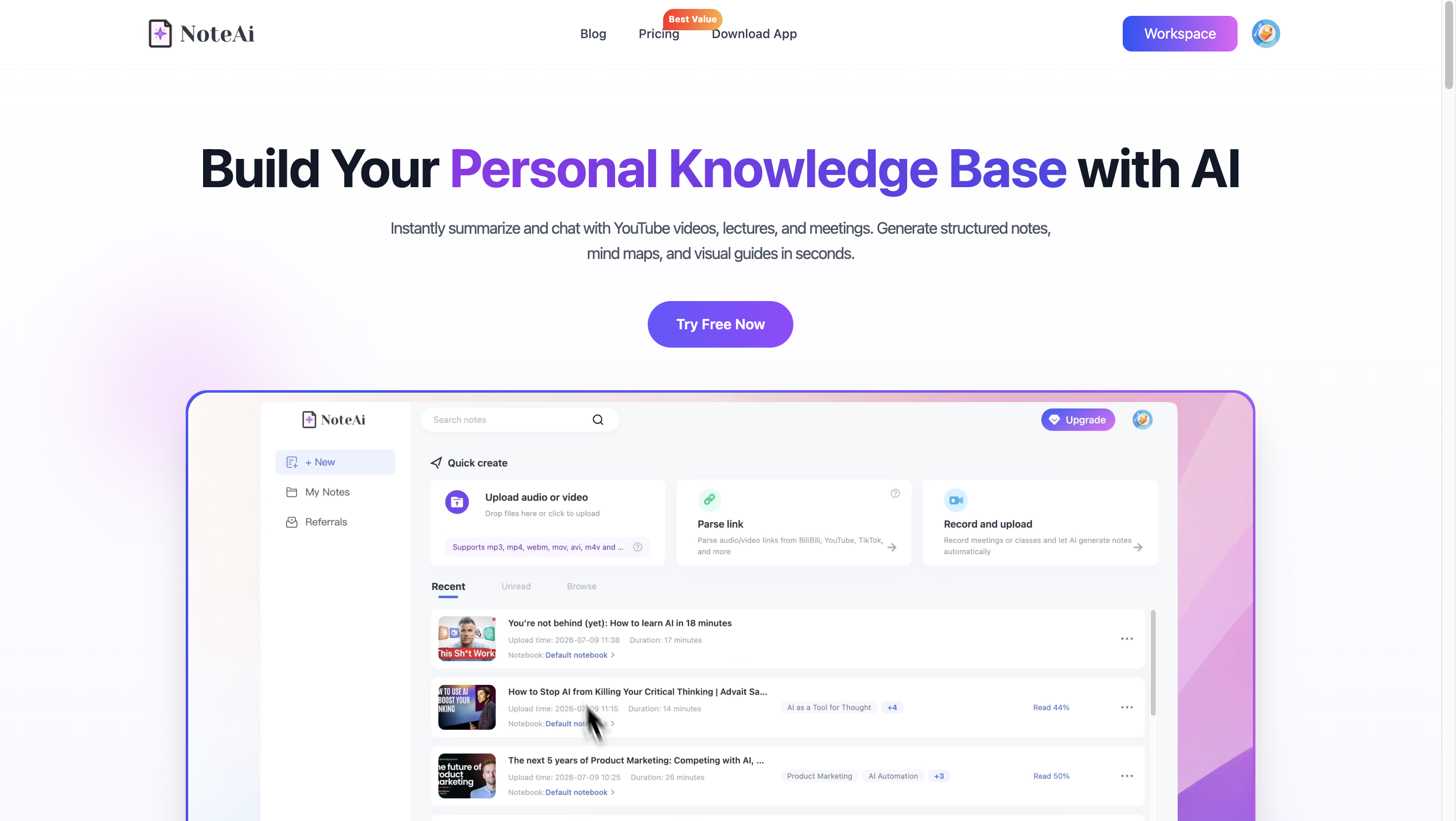 AI research workflow comparing NotebookLM alternatives for video, document, web, academic, and knowledge-base research